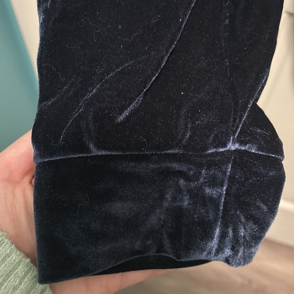 Fabletics Navy Blue Velvet Jogger Pants - Picture 10 of 11